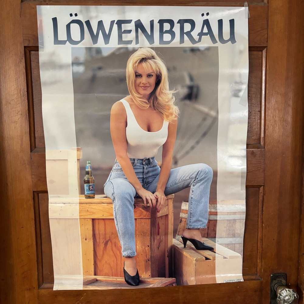 Vintage Lowenbrau German Beer Advertising Poster